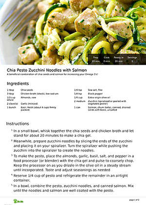 Meal Plan Sample Recipe